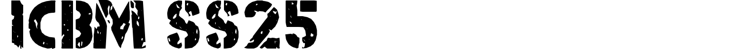 ICBM SS25 Font preview