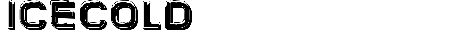 Icecold Font preview