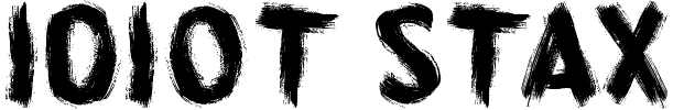 Idiot Stax Font preview