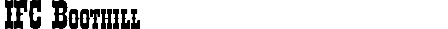 IFC Boothill Font preview