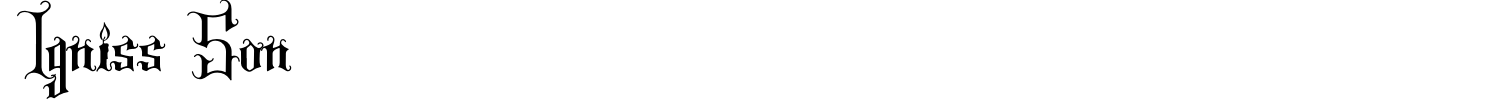 Igniss Son Font preview