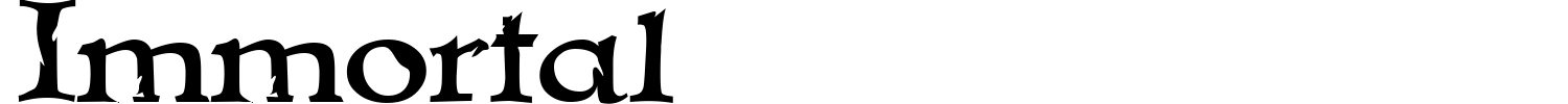 Immortal Font preview