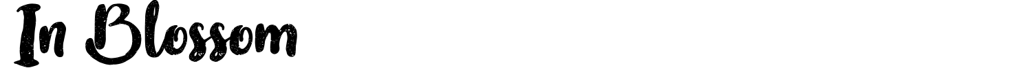 In Blossom Font preview