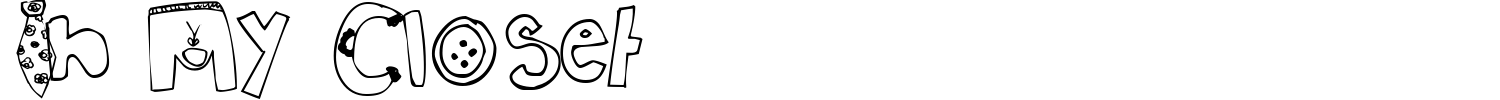 In My Closet Font preview