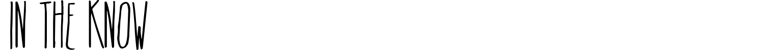 In The Know Font preview