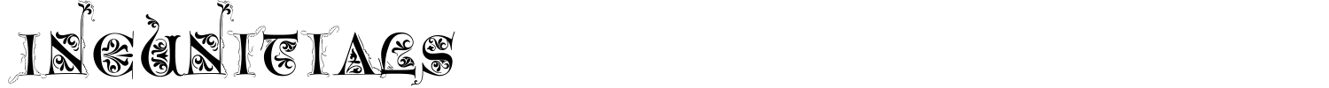 Incunitials Font preview