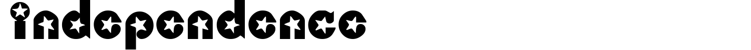 Independence Font preview