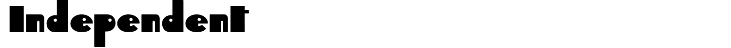 Independent Font preview