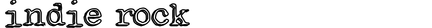 Indie Rock Font preview