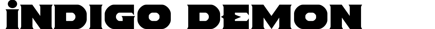 Indigo Demon Font preview