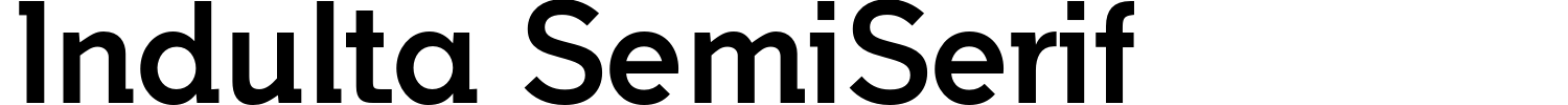 Indulta SemiSerif Font preview