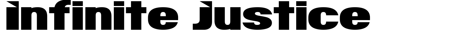 Infinite Justice Font preview