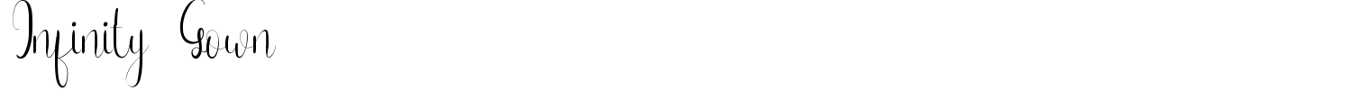 Infinity Gown Font preview