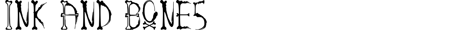 Ink And Bones Font preview