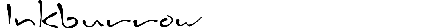 Inkburrow Font preview