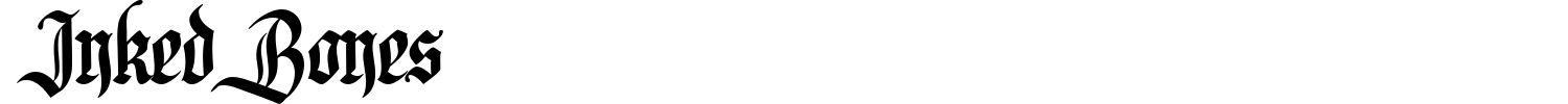 Inked Bones Font preview