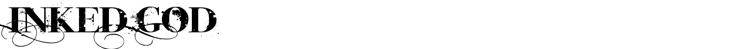 Inked God Font preview