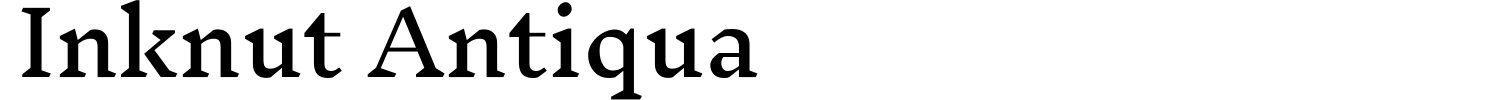 Inknut Antiqua Font preview