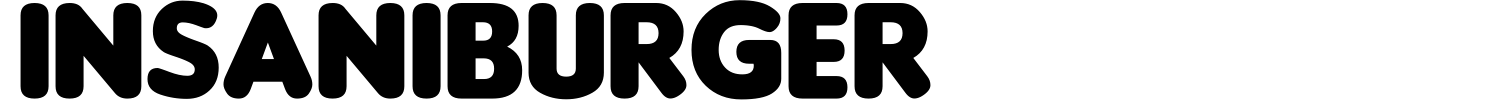 Insaniburger Font preview