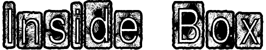 Inside Box Font preview