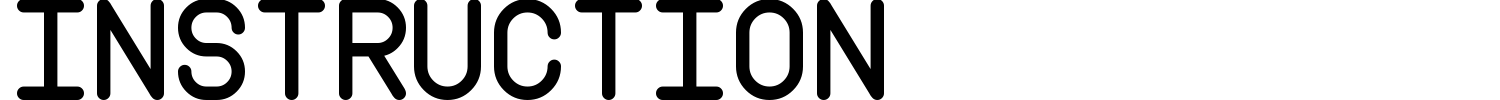 Instruction Font preview
