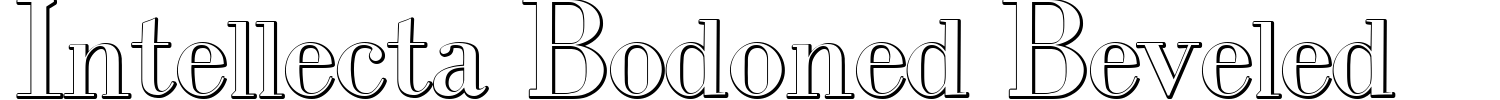 Intellecta Bodoned Beveled Font preview