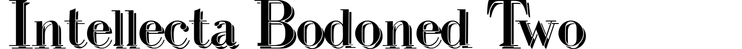 Intellecta Bodoned Two Font preview