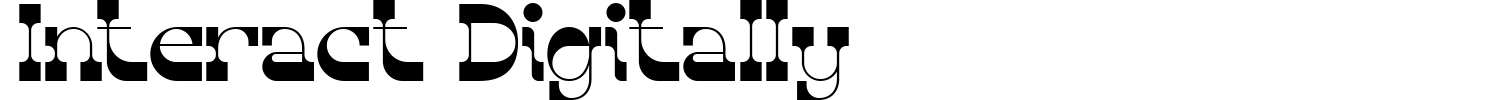 Interact Digitally Font preview