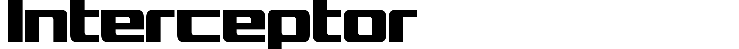 Interceptor Font preview
