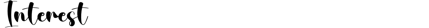 Interest Font preview