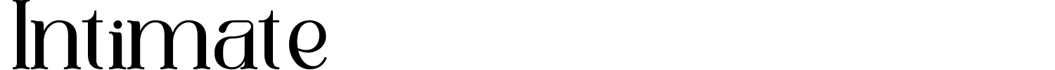 Intimate Font preview