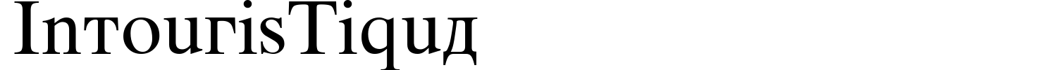 IntourisTiqua Font preview