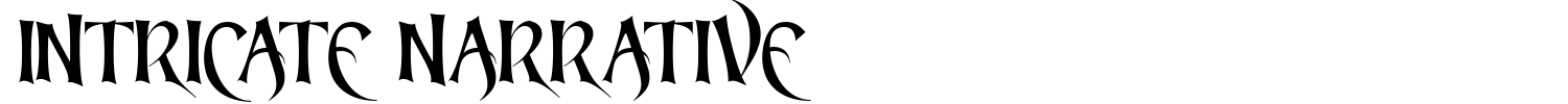Intricate Narrative Font preview