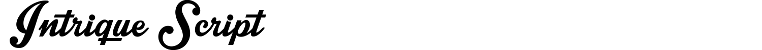Intrique Script Font preview