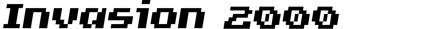 Invasion 2000 Font preview