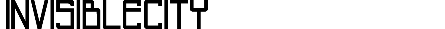 Invisiblecity Font preview