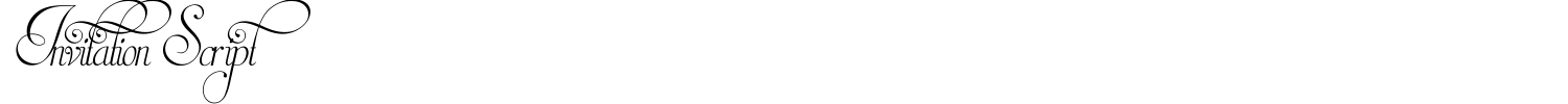 Invitation Script Font preview