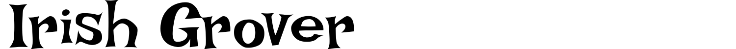 Irish Grover Font preview