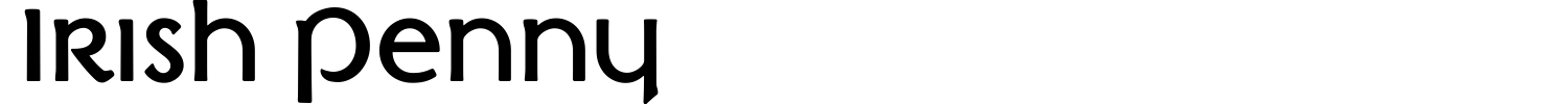 Irish Penny Font preview