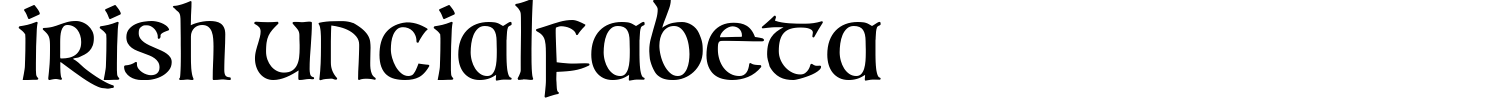Irish Uncialfabeta Font preview