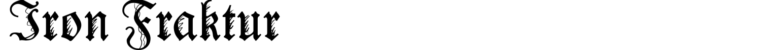 Iron Fraktur Font preview