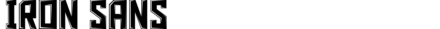 Iron Sans Font preview