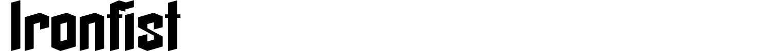Ironfist Font preview