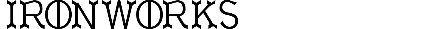 Ironworks Font preview