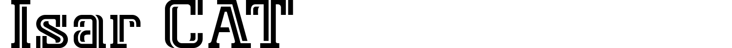 Isar CAT Font preview