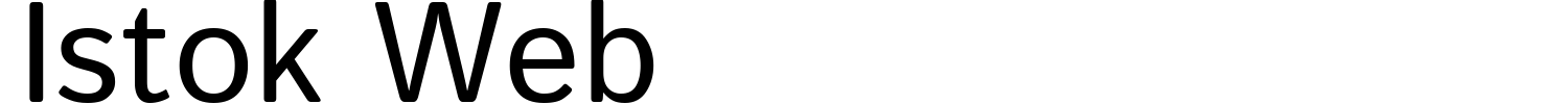 Istok Web Font preview