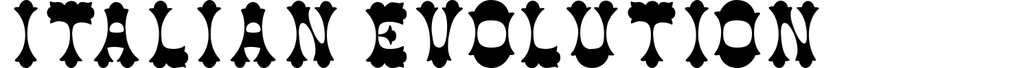 Italian Evolution Font preview