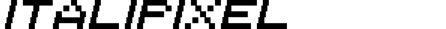 Italipixel Font preview