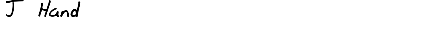J Hand Font preview