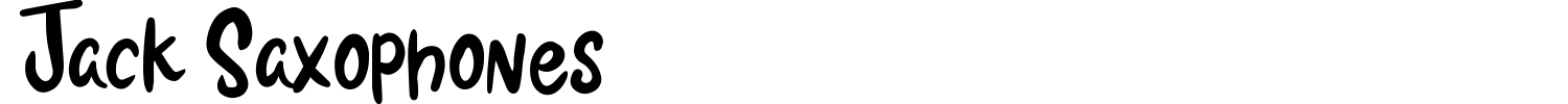 Jack Saxophones Font preview